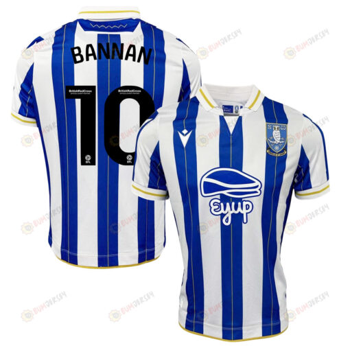 Barry Bannan 10 Sheffield Wednesday FC 2023-24 Home Men Jersey - Blue