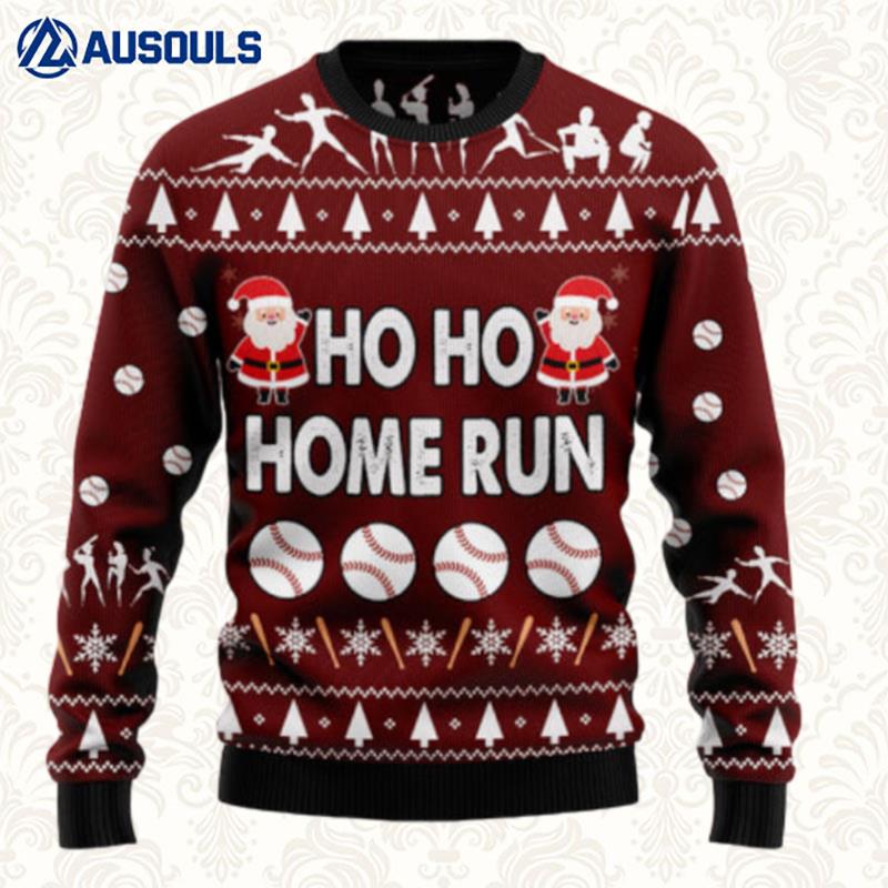 Baseball Hoho Home Run Ugly Sweaters For Men Women Unisex