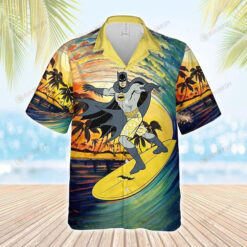 Batman Windsurfing Marvel Hawaiian Shirt On Multicolor