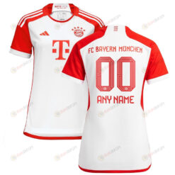 Bayern Munich 2023/24 Home Custom Women Jersey - White