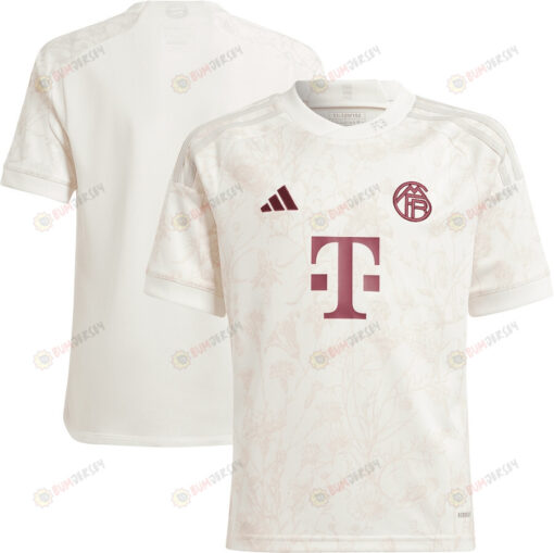 Bayern Munich 2023/24 Third Youth Jersey - White