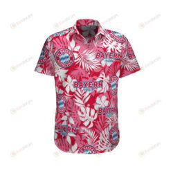 Bayern Munich Short Sleeve Curved Hawaiian Shirt Summer
