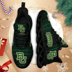 Baylor Bears Logo Brocade Pattern 3D Max Soul Sneaker Shoes