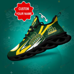 Baylor Bears Logo Line Pattern Custom Name 3D Max Soul Sneaker Shoes