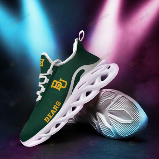 Baylor Bears Logo Pattern 3D Max Soul Sneaker Shoes In Green