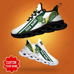 Baylor Bears Shadow Logo Polka Dot Pattern Custom Name 3D Max Soul Sneaker Shoes