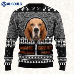 Beagle Make Christmas Great Again Ugly Sweaters For Men Women Unisex