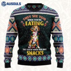 Beagle Snack Ugly Sweaters For Men Women Unisex