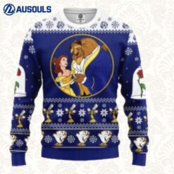 Beauty And The Beast Xmas Ugly Sweaters For Men Women Unisex