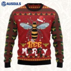 Bee Merry Ugly Christmas Sweater For Men & Women Ugly Sweaters For Men Women Unisex