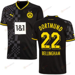 Bellingham 22 Borussia Dortmund Men 2022/23 Away Jersey - Black