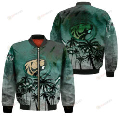 Bemidji State Beavers Bomber Jacket 3D Printed Coconut Tree Tropical Grunge