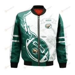 Bemidji State Beavers Bomber Jacket 3D Printed Flame Ball Pattern