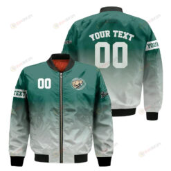 Bemidji State Beavers Fadded Bomber Jacket 3D Printed