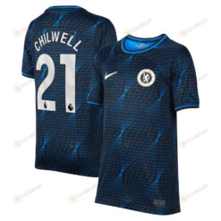 Ben Chilwell 21 Chelsea 2023/24 Away YOUTH Jersey - Navy