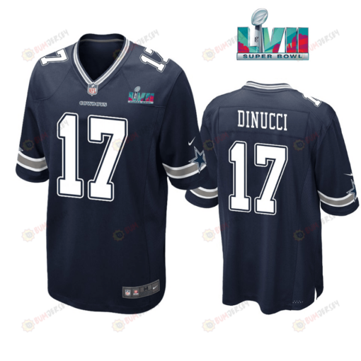 Ben Dinucci 17 Dallas Cowboys Super Bowl LVII Super Bowl LVII Navy Men's Jersey