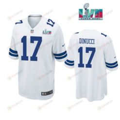 Ben Dinucci 17 Dallas Cowboys Super Bowl LVII Super Bowl LVII White Men's Jersey
