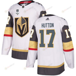 Ben Hutton 17 Vegas Golden Knights Stanley Cup 2023 Final Patch Away Breakaway Men Jersey - White