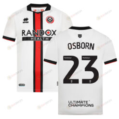 Ben Osborn 23 Sheffield United 2022-23 Away Jersey - White