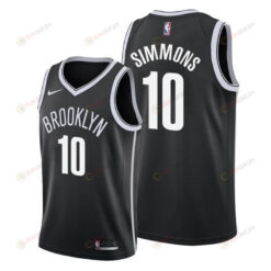 Ben Simmons 10 Brooklyn Nets Icon Edition Black Jersey 2022 Trade - Men Jersey