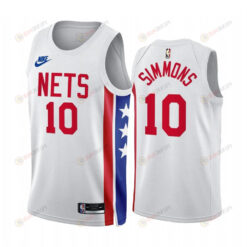 Ben Simmons 2022-23 Brooklyn Nets White 10 Classic Edition Jersey - Men Jersey