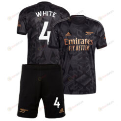 Ben White 4 Arsenal Away Kit 2022 - 2023 Men Jersey - Black