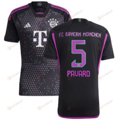 Benjamin Pavard 5 Bayern Munich 2023/24 Away Men Jersey - Black