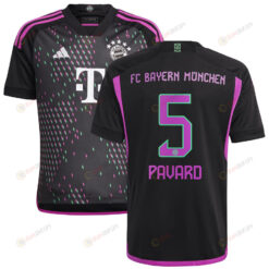 Benjamin Pavard 5 Bayern Munich 2023/24 Away Youth Jersey - Black
