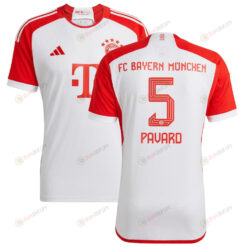 Benjamin Pavard 5 Bayern Munich 2023/24 Home Men Jersey - White