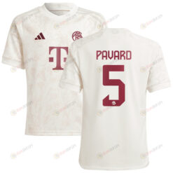 Benjamin Pavard 5 Bayern Munich 2023/24 Third Youth Jersey - White