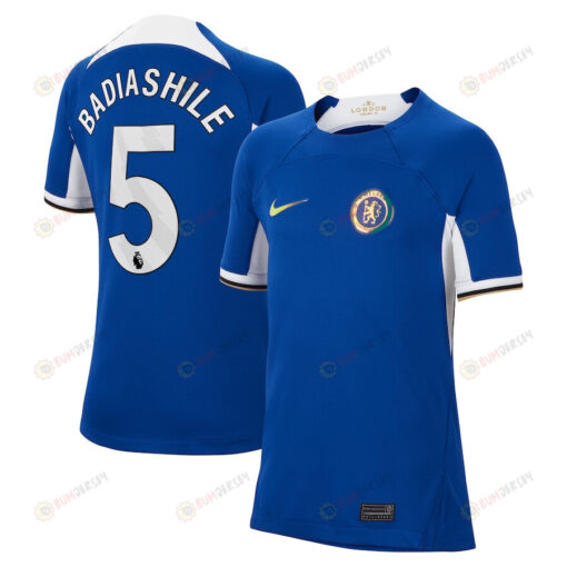 Beno?t Badiashile 5 Chelsea 2023/24 Home YOUTH Jersey - Blue