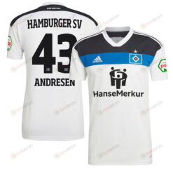 Bent Andresen 43 Hamburger SV II 2022-23 Home Jersey - White