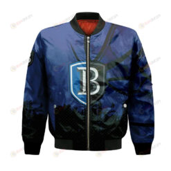 Bentley Falcons Bomber Jacket 3D Printed Basketball Net Grunge Pattern