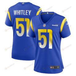 Benton Whitley Los Angeles Rams Women's Game Player Jersey - Royal