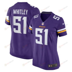Benton Whitley Minnesota Vikings Women's Home Game Player Jersey - Purple