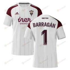 Bernab? Barrag?n 1 Albacete 2022-23 Home Jersey - White