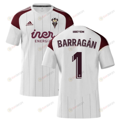 Bernab? Barrag?n 1 Albacete 2022-23 Home Jersey - White