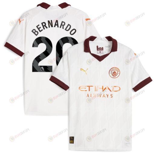 Bernardo Silva 20 Manchester City 2023/24 Away YOUTH Jersey - White