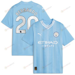 Bernardo Silva 20 Manchester City 2023/24 Home Jersey - Sky Blue