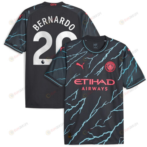 Bernardo Silva 20 Manchester City 2023/24 Third Men Jersey - Navy