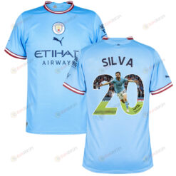 Bernardo Silva 20 Manchester City Legendary Blue Champions 2022-23 Home Jersey - Men