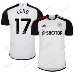 Bernd Leno 17 Fulham FC 2023-24 Premier League Home Men Jersey - White