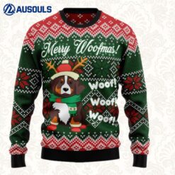 Bernese Mountain Dog Woofmas Ugly Sweaters For Men Women Unisex