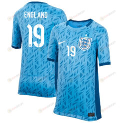 Bethany England 19 England 1 Star Women's National Team 2023-24 World Cup Away Jersey