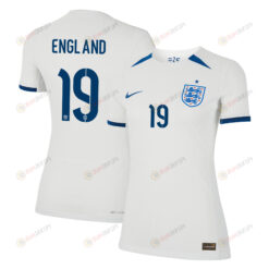 Bethany England 19 England 1 Star Women's National Team 2023-24 World Cup Home WOMEN Jersey