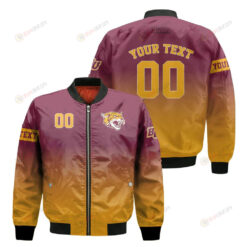 Bethune-Cookman Wildcats Fadded Bomber Jacket 3D Printed