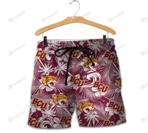 Bethune-Cookman Wildcats Men Shorts Tropical Seamless