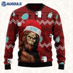 Bigfoot Done Ugly Sweaters For Men Women Unisex