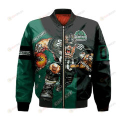 Binghamton Bearcats Bomber Jacket 3D Printed Football