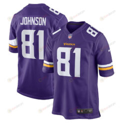 Bisi Johnson 81 Minnesota Vikings Game Jersey - Purple